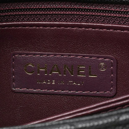 CHANEL Shoulder Bag Handbag Matelasse Coco Handle 2WAY Caviar Skin Black Gold-Tone Hardware Pre-Owned - Vintage La Charme