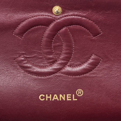 CHANEL Shoulder Bag Matelasse Double Flap Lambskin Black Gold-Tone Hardware Pre-Owned - Vintage La Charme
