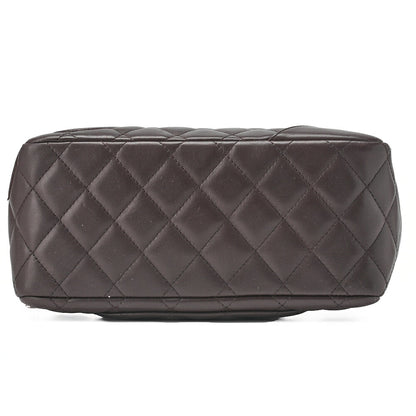 CHANEL Mini Tote Bag, Cambon Line, Calfskin, Brown, Silver-Tone Hardware, Pre-Owned - Vintage La Charme