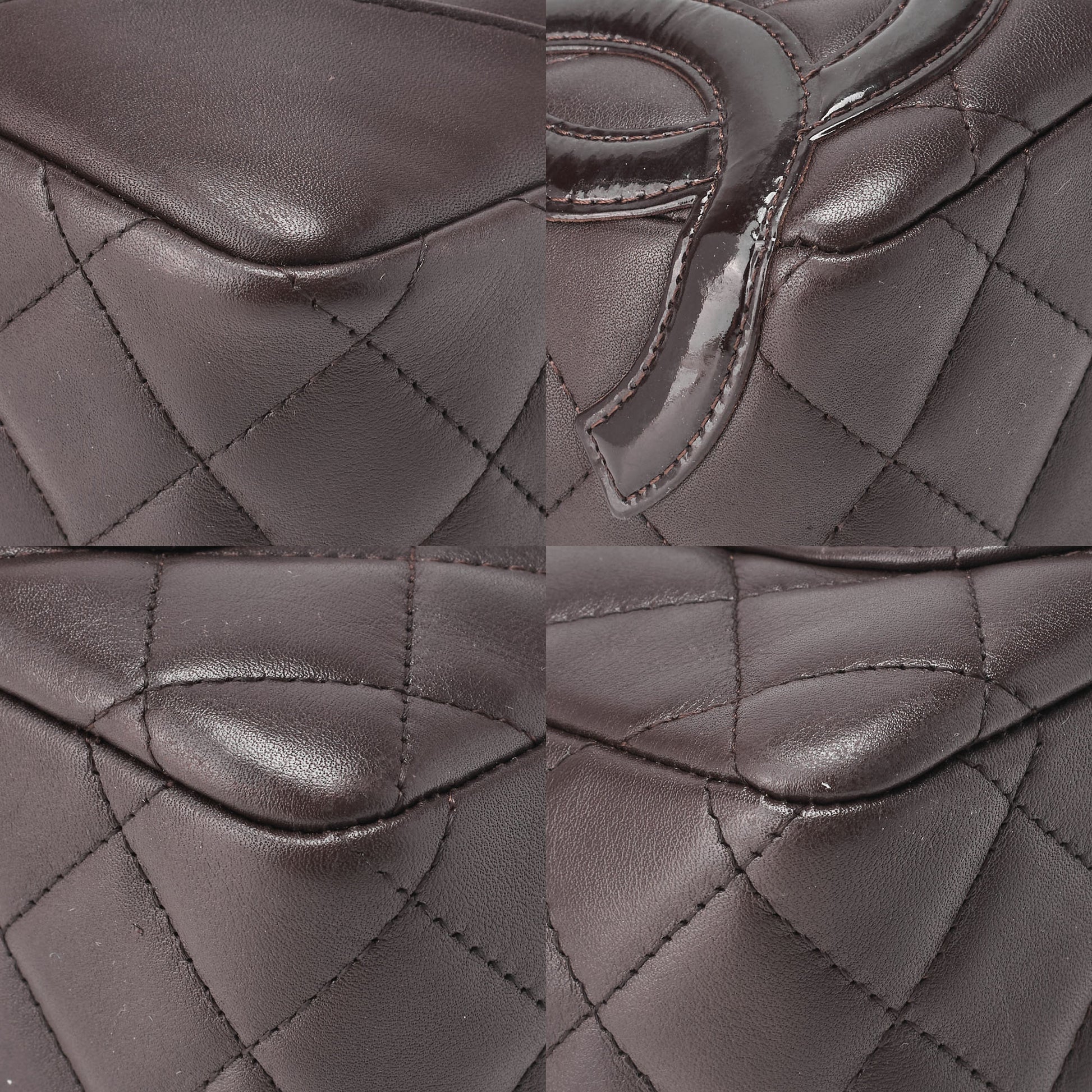 CHANEL Mini Tote Bag, Cambon Line, Calfskin, Brown, Silver-Tone Hardware, Pre-Owned - Vintage La Charme