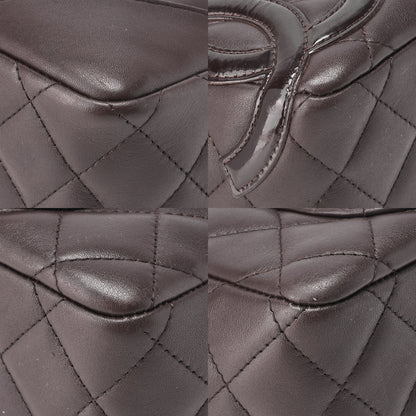 CHANEL Mini Tote Bag, Cambon Line, Calfskin, Brown, Silver-Tone Hardware, Pre-Owned - Vintage La Charme