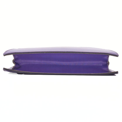 Chanel Shoulder Bag Coco Mark Logo Hologram Vinyl Purple Silver-Tone Hardware Pre-Owned - Vintage La Charme