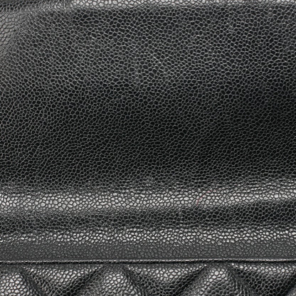 CHANEL Handbag Matelasse Turn Lock Caviar Leather Black Gold-Tone Hardware Pre-Owned - Vintage La Charme