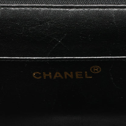 CHANEL Handbag Matelasse Turn Lock Caviar Leather Black Gold-Tone Hardware Pre-Owned - Vintage La Charme