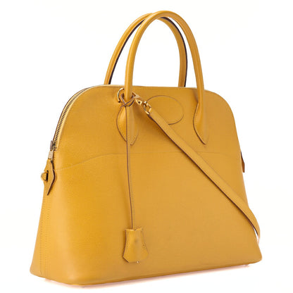 HERMES  Bolide 35 Handbag Shoulder Bag Couchbel Jaune Jaune (Gold -Tone Hardware, Pre-Owned
