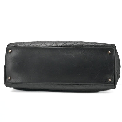CHANEL Shoulder Bag Supermodel Matlasse Bicolore Double Chain Shoulder Lambskin Black Gold-Tone Hardware, Pre-Owned