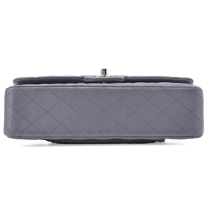 CHANEL Shoulder Bag Matlasse Double Flap 25cm Chain Shoulder Lambskin Purple Silver-Tone Hardware, Pre-Owned