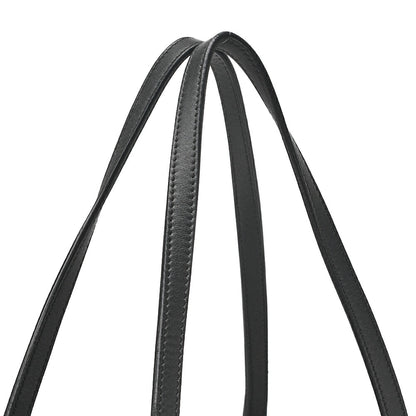 CHANEL  Tote Bag Coco Mark Canvas with Whistle Charm White × Black Silver-Tone Hardware, Pre-Owned