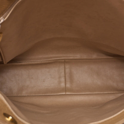 CHANEL Big Coco Mark Tote Bag Caviar Skin Beige Gold-Tone Hardware, Pre-Owned