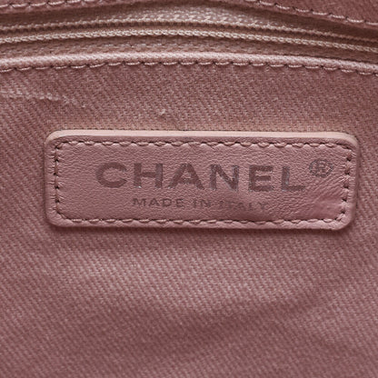 CHANEL Border with Coco Charm Sequin Drawstring Backpack Red Silver-Tone Hardware, Pre-Owned