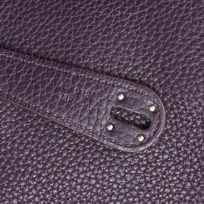 HERMES Lindy 34 Shoulder Bag Triyon Clemence Lesan Silver-Tone Hardware, Pre-Owned