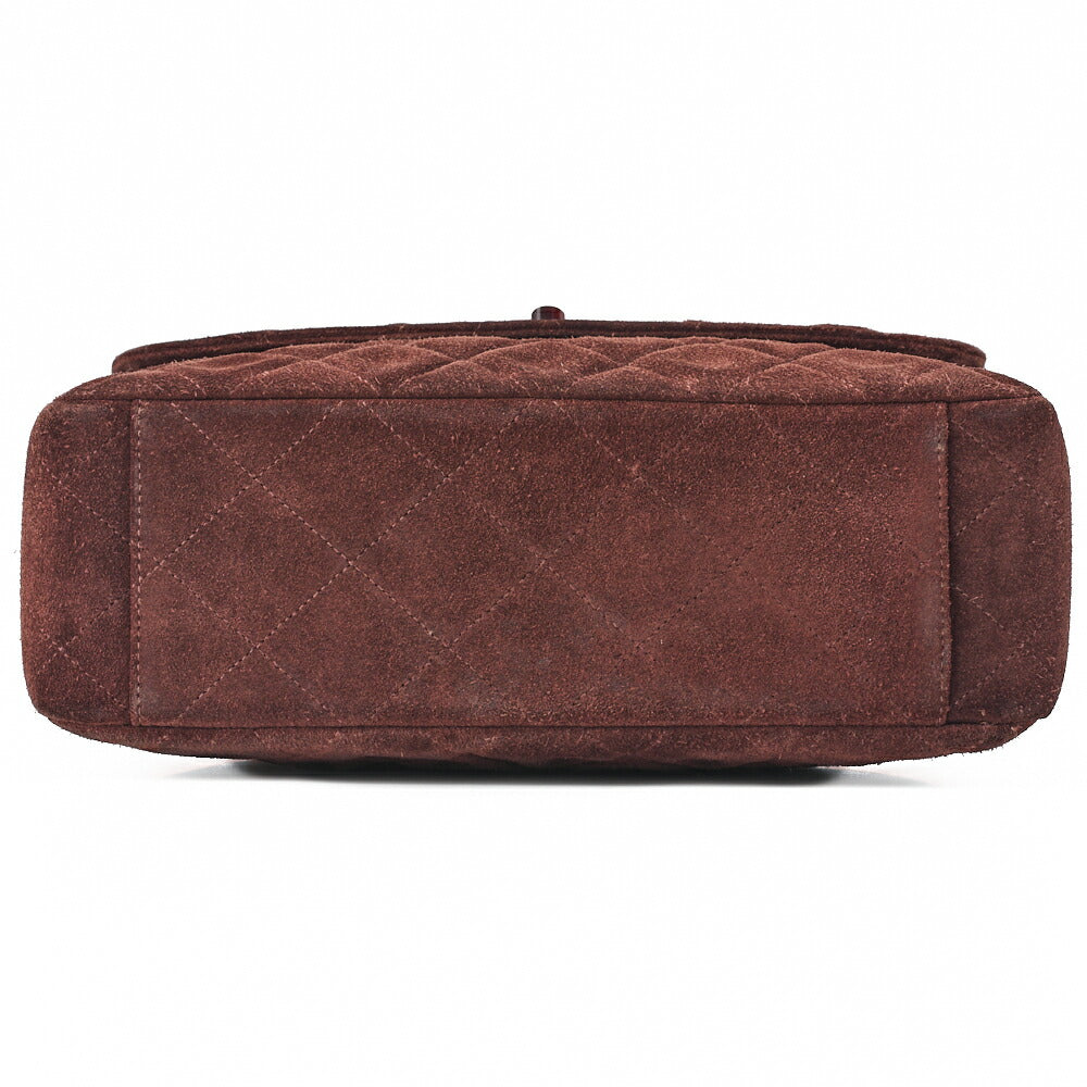 CHANEL Shoulder Bag Matrasse Suede Tortoiseshell Plastic Chain Shoulder Brown Gold-Tone Hardware, Pre-Owned
