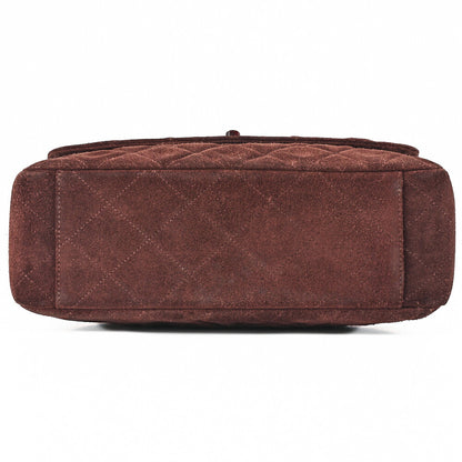 CHANEL Shoulder Bag Matrasse Suede Tortoiseshell Plastic Chain Shoulder Brown Gold-Tone Hardware, Pre-Owned