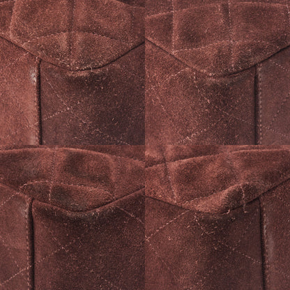 CHANEL Shoulder Bag Matrasse Suede Tortoiseshell Plastic Chain Shoulder Brown Gold-Tone Hardware, Pre-Owned