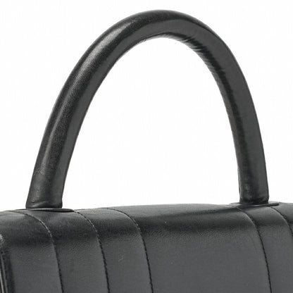 CHANEL Chanel Handbag Mademoiselle Turnlock Lambskin Black Gold-Tone Hardware, Pre-Owned