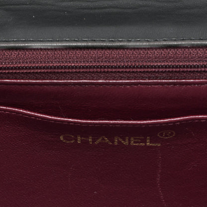 CHANEL Chanel Handbag Mademoiselle Turnlock Lambskin Black Gold-Tone Hardware, Pre-Owned