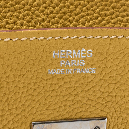 HERMES Birkin 30 Handbag Togo Janne Silver-Tone Hardware, Pre-Owned