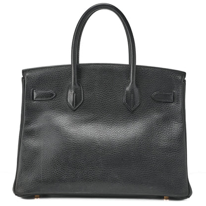 HERMES Birkin 30 Tote Bag Ardennes Black (Gold-Tone Hardware, Pre-Owned
