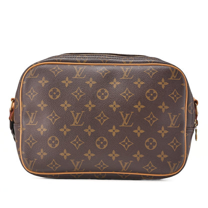 LOUIS VUITTON Louis Vuitton Monogram Reporter PM Shoulder Bag Monogram M45254 Brown Gold-Tone Hardware, Pre-Owned