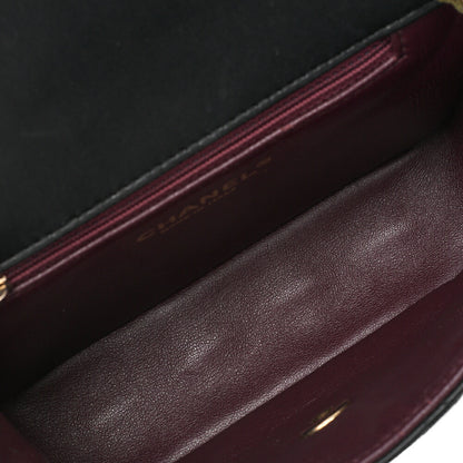 CHANEL Mini Matelassé Turnlock Chain Shoulder Bag Lambskin Bicolor Gold-Tone Hardware, Pre-Owned