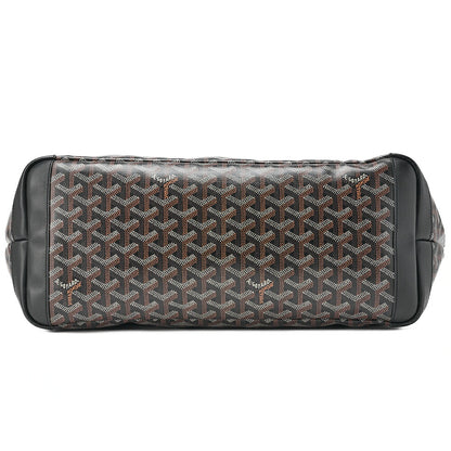 GOYARD Saint-Louis Artois MM Tote Bag Coated Canvas Black Silver-Tone Hardware, Pre-Owned
