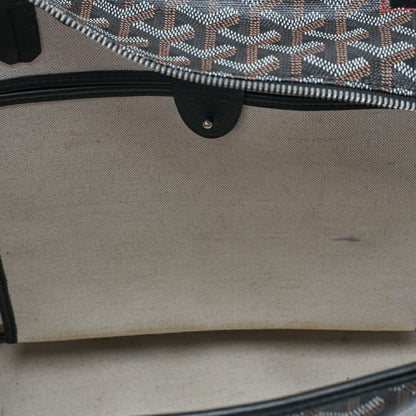GOYARD Saint-Louis Artois MM Tote Bag Coated Canvas Black Silver-Tone Hardware, Pre-Owned