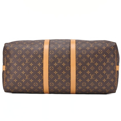 LOUIS VUITTON Monogram Keepol Handi?re 50 Boston Bag Brown Gold-Tone Hardware, Pre-Owned