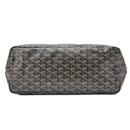 GOYARD [Goyard] Saint-Louis PM Tote Bag Coated Canvas Black Silver-Tone Hardware, Pre-Owned