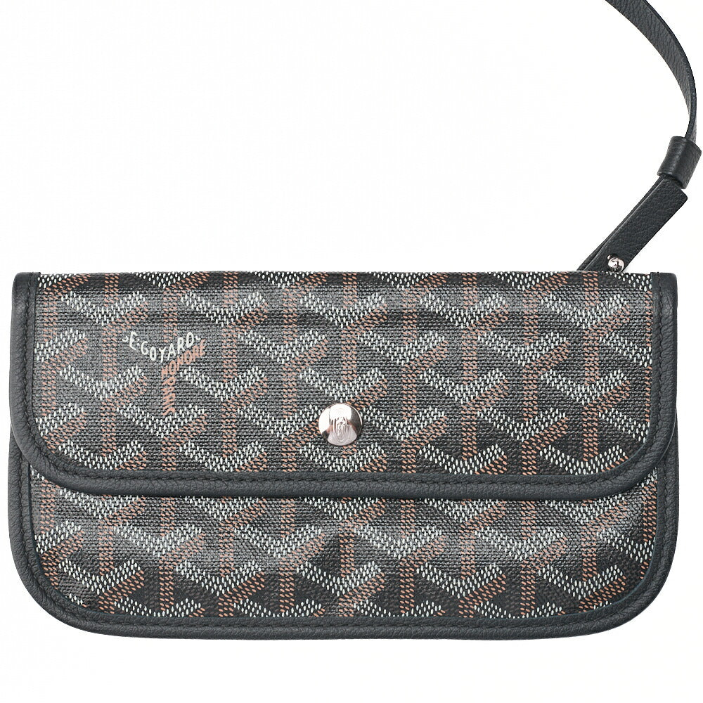 GOYARD [Goyard] Saint-Louis PM Tote Bag Coated Canvas Black Silver-Tone Hardware, Pre-Owned
