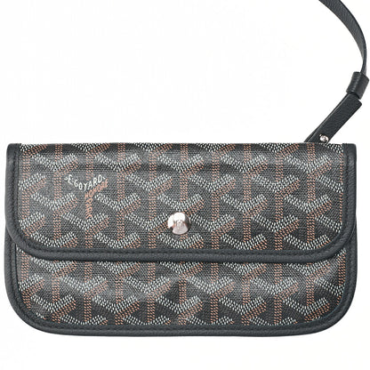 GOYARD [Goyard] Saint-Louis PM Tote Bag Coated Canvas Black Silver-Tone Hardware, Pre-Owned