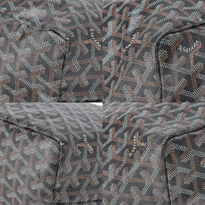 GOYARD [Goyard] Saint-Louis PM Tote Bag Coated Canvas Black Silver-Tone Hardware, Pre-Owned