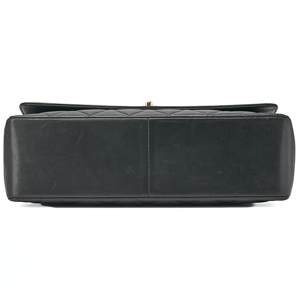 CHANEL Shoulder Bag Big Coco Turnlock Matelassé Black Gold-Tone Hardware, Pre-Owned