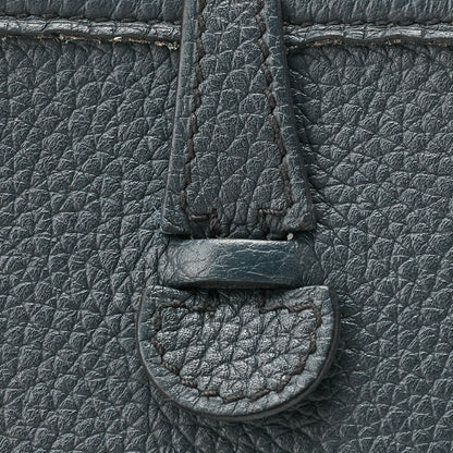 HERMES Evelyn TPM Shoulder Bag Tryon Clemence Blue Orage Blue orage Silver-Tone Hardware, Pre-Owned