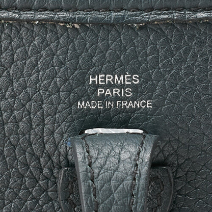 HERMES Evelyn TPM Shoulder Bag Tryon Clemence Blue Orage Blue orage Silver-Tone Hardware, Pre-Owned