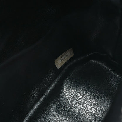 CHANEL Backpack Caviar Skin Triple Coco Turnlock Black Gold-Tone Hardware, Pre-Owned