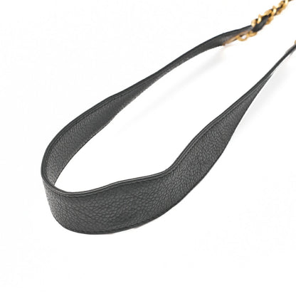 CHANEL Chain Shoulder Bag Triple Coco Caviar Skin Ball Charm Drawstring Black Gold-Tone Hardware, Pre-Owned