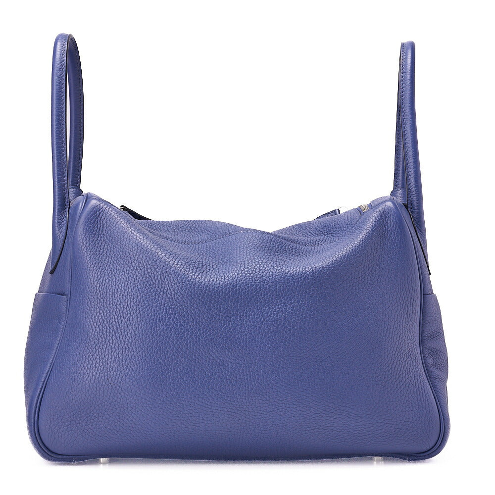 HERMES Lindy 34 Shoulder Bag Triyon Clemence Lesan Silver-Tone Hardware, Pre-Owned