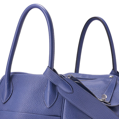 HERMES Lindy 34 Shoulder Bag Triyon Clemence Lesan Silver-Tone Hardware, Pre-Owned