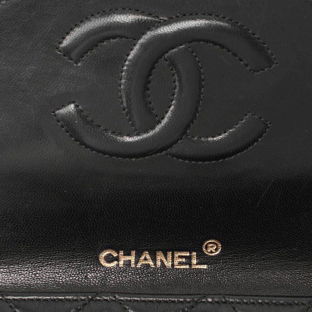 CHANEL Shoulder Bag Tote Bag Matelassé Lambskin Big Coco Chain Shoulder Black Gold-Tone Hardware, Pre-Owned