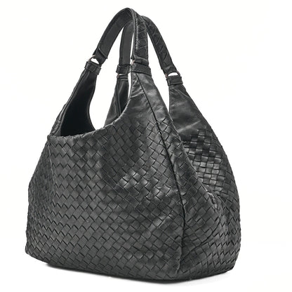 BOTTEGA VENETA Bottega Veneta Tote Bag Intrecciato Lambskin Black Pre-Owned