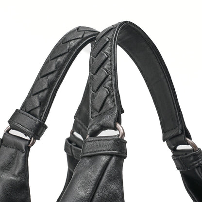 BOTTEGA VENETA Bottega Veneta Tote Bag Intrecciato Lambskin Black Pre-Owned