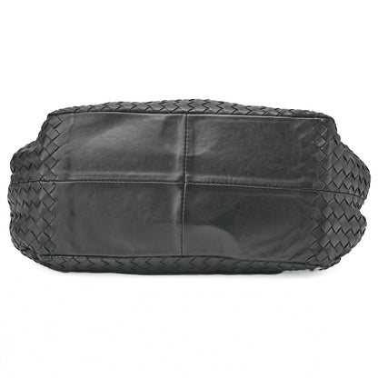 BOTTEGA VENETA Bottega Veneta Tote Bag Intrecciato Lambskin Black Pre-Owned