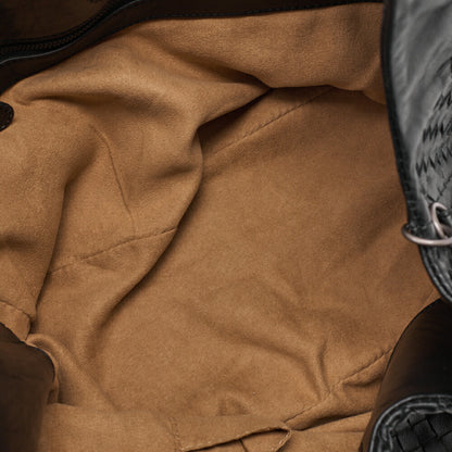 BOTTEGA VENETA Bottega Veneta Tote Bag Intrecciato Lambskin Black Pre-Owned