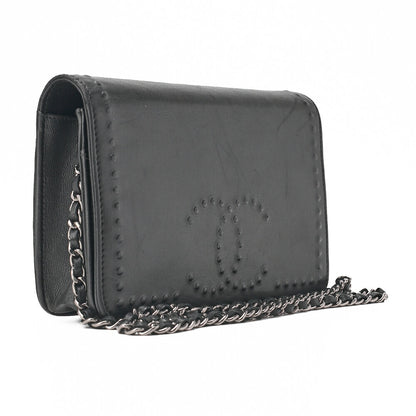 CHANEL Cocomark Chain Wallet Caviar Skin Gold-Tone Hardware, Pre-Owned