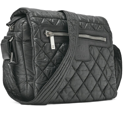 CHANEL Matelassé Tote Bag Silver Fittings Coco Large Tote Brand Silver-Tone Hardware, Pre-Owned