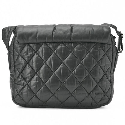 CHANEL Matelassé Tote Bag Silver Fittings Coco Large Tote Brand Silver-Tone Hardware, Pre-Owned