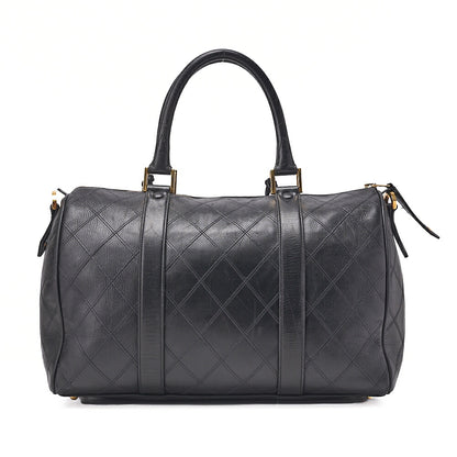 CHANEL Shoulder Bag Tote Bag Lambskin Black Black Gold-Tone Hardware, Pre-Owned