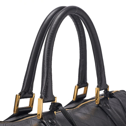 CHANEL Shoulder Bag Tote Bag Lambskin Black Black Gold-Tone Hardware, Pre-Owned