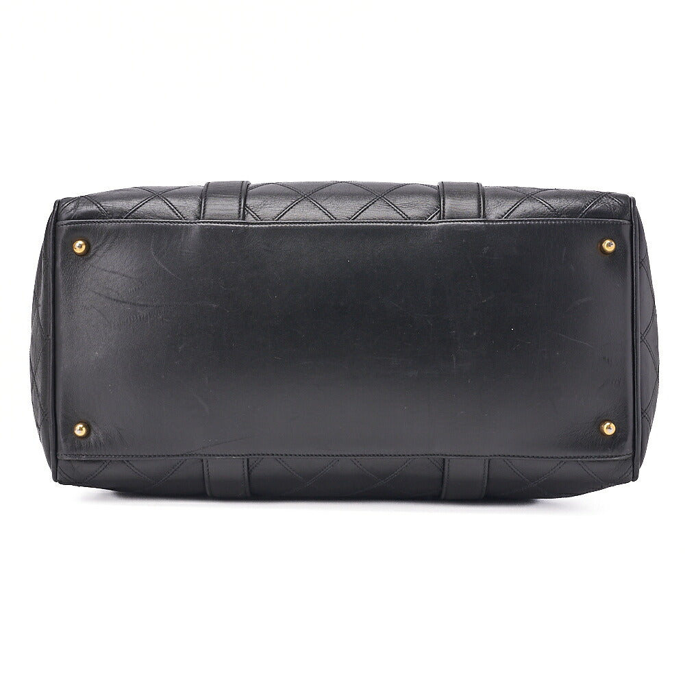 CHANEL Shoulder Bag Tote Bag Lambskin Black Black Gold-Tone Hardware, Pre-Owned