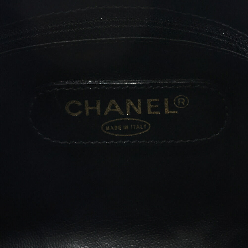 CHANEL Shoulder Bag Tote Bag Lambskin Black Black Gold-Tone Hardware, Pre-Owned